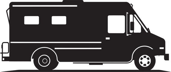 Street Savory Explorer Food Truck Vector Logo 