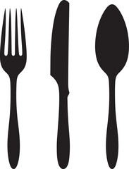 Gourmet Dining Insignia Fork and Knife Icon in Vector Artistry 