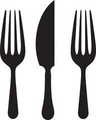 Bistro Blade Badge Vector Design for Sophisticated Culinary Representation 