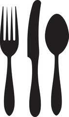 Bistro Blade Badge Fork and Knife Vector Icon for Stylish Culinary Representation 