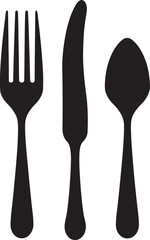 Gourmet Cutlery Insignia Vector Logo for Elegant Culinary Symbol 