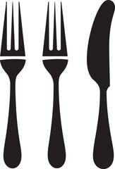 Cutlery Elegance Crest Vector Design for Elegant Culinary Symbol 
