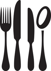 Fine Dining Mark Vector Logo for Culinary Class 