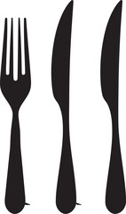 Gourmet Gastronomy Insignia Fork and Knife Icon in Vector Artistry 