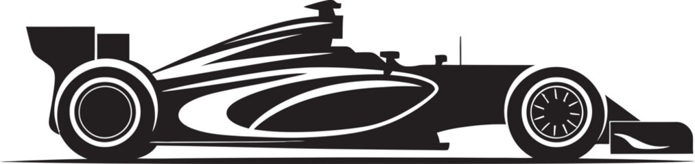 Precision Pursuit Badge Vector Design for Formula 1 Racing Excellence 