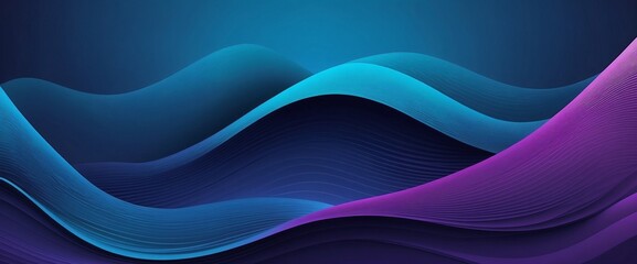 Obraz premium Purple blue background wallpaper with abstract wave pattern