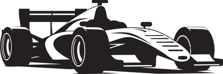 Foto op Plexiglas Speed Symphony Crest Formula 1 Racing Car Icon in Vector Precision  © BABBAN