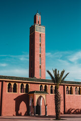 Mosque tower Minaret.