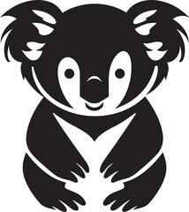 Furry Foliage Insignia Koala Vector Logo for Environmental Awareness 