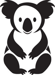Fototapeta premium Eucalyptus Emissary Badge Koala Vector Design in Nature Harmony 