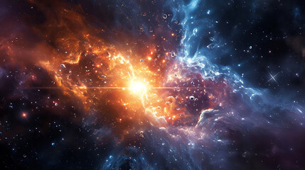 Obraz premium Artificially generated the Big Bang