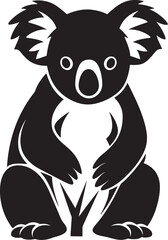 Australian Arboreal Emblem Koala Vector Icon for Nature Harmony 
