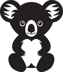 Koala Cuteness Insignia Adorable Vector Icon for Nature Appreciation 