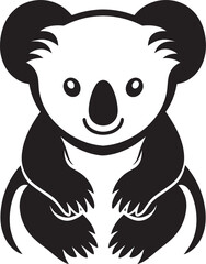 Eucalyptus Elegance Crest Vector Logo for Koala Conservation 