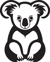 Fototapeta premium Furry Foliage Insignia Koala Vector Design for Environmental Harmony 
