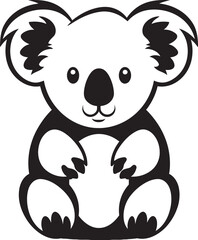 Eucalyptus Elegance Insignia Koala Vector Logo in Stylish Harmony 