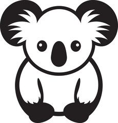 Eucalyptus Elegance Badge Vector Design for Koala Preservation 