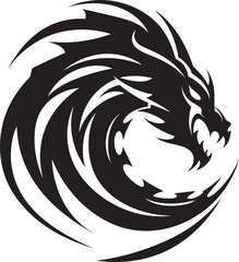 Dragon Dynasty Insignia Kuei Dragon Vector Icon for Legendary Legacy 