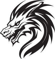 Ethereal Essence Crest Vector Logo for Kuei Dragon Spirit 
