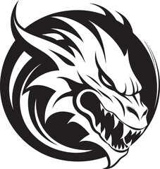 Celestial Serpent Insignia Kuei Dragon Vector Design for Mythical Aura 