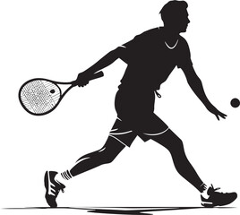 Victory Velocity Insignia Vector Design for Winning Tennis Icon 