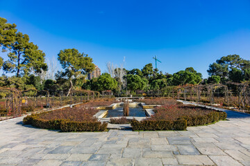 Parque del Buen Retiro - most popular Public Park in Madrid. Retiro Park created as a royal park and opened to the public in 1868. Madrid. Spain.