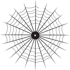 Obraz premium Creepy Crawler Crest Spooky Spider Logo with Intricate Web for Intrigue 