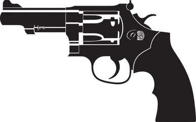 Contemporary Caliber Crest Fashionable Revolver Design for Iconic Branding 