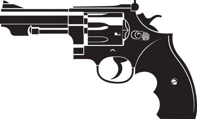 Urban Arsenal Badge Contemporary Revolver Vector for Trendy Branding  © BABBAN