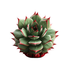 Obraz premium Echeveria plant flower isolated on transparent and white background, PNG Object