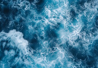 a view of the ocean from above