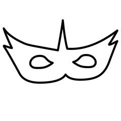 superhero mask outline