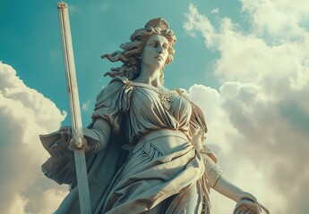 Obraz premium a statue of a woman