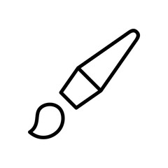 paintbrush icon symbol vector template