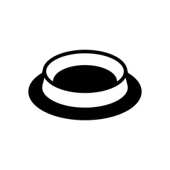 food bowl icon symbol vector template
