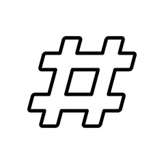 hastag icon symbol vector template