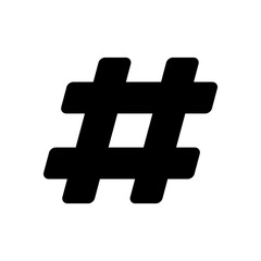 hastag icon symbol vector template