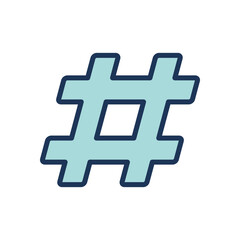 hastag icon symbol vector template