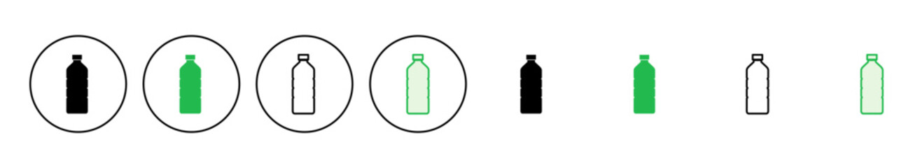 Bottle icon set. bottle vector icon