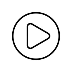 play button icon symbol vector template
