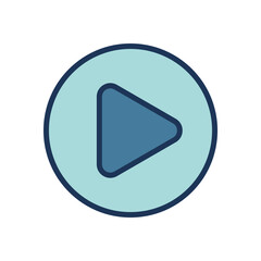 play button icon symbol vector template