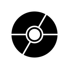DVD icon symbol vector template