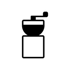 Coffee grinder icon symbol vector template