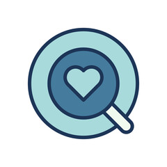 latte art icon symbol vector template