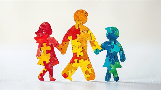 Family Support: Imagery portraying a family engaged in supportive activities ,hold hand together,