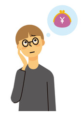 主婦　女性　ミドル　悩み　お金　ショートヘア