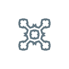 Snowflake isolated on white background