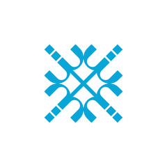 Abstract colorful shape logo