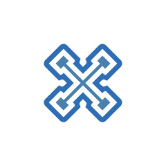 Fototapeta premium Abstract colorful shape logo