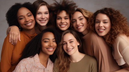 Obraz premium Group of multiethnic women